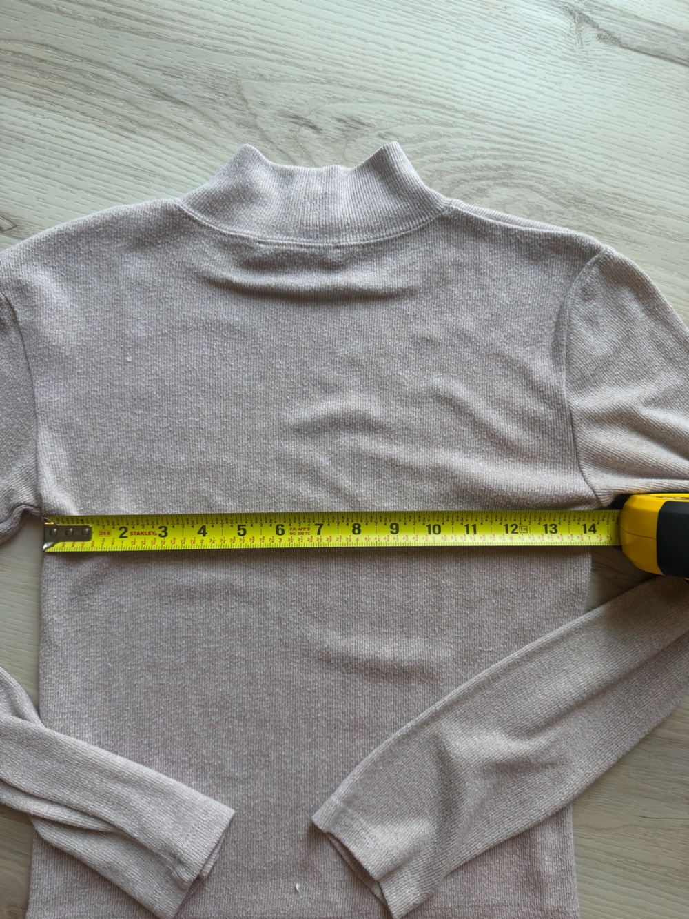 Light Beige ZARA Women's Mock Neck Sweater - Picture 5 of 6
